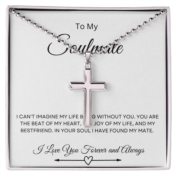 STAINLESS CROSS SOULMATE Forever and Always