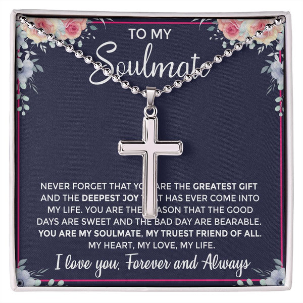 STAINLESS CROSS SOULMATE Never Forget