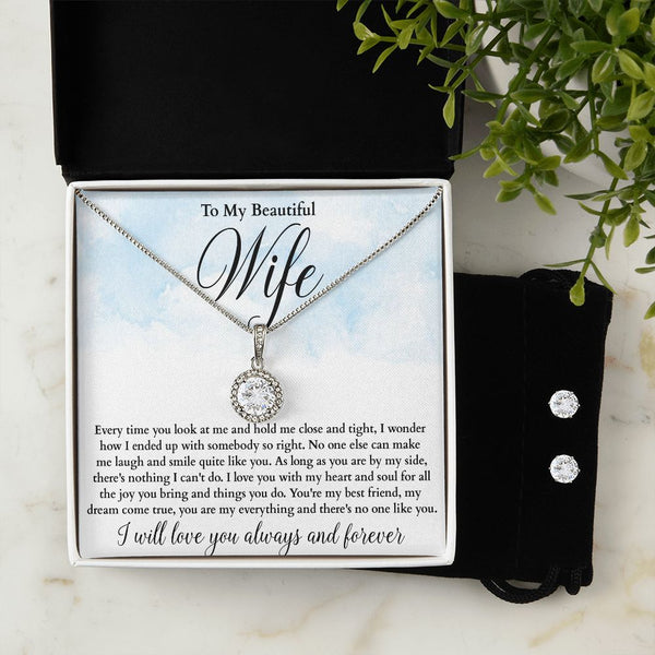 ETERNAL HOPE NECKLACE+EARRINGS Wife Hold Me